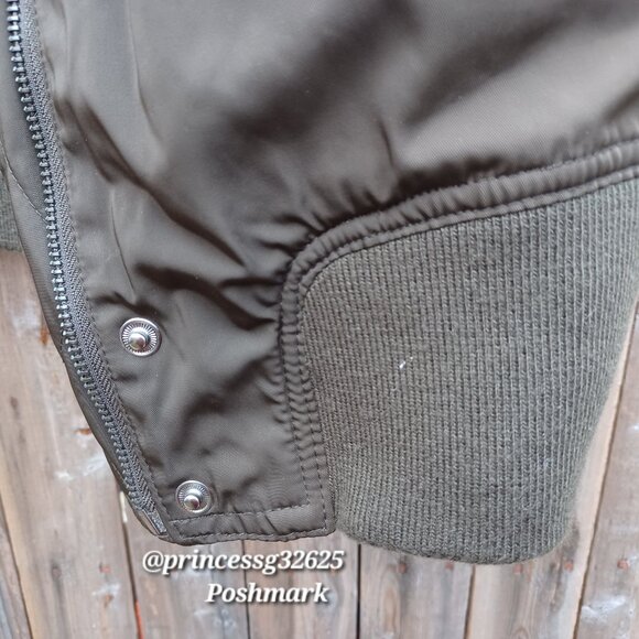 ๐ก๐ข๐ก๐ฆ๐ฌ๐ ๐ท๐ ๐น๐ฑ๐จ๐ Army Green Bomber Jacket M - Picture 12 of 16